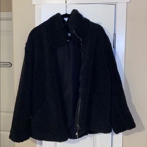 H&M Black Sherpa Jacket